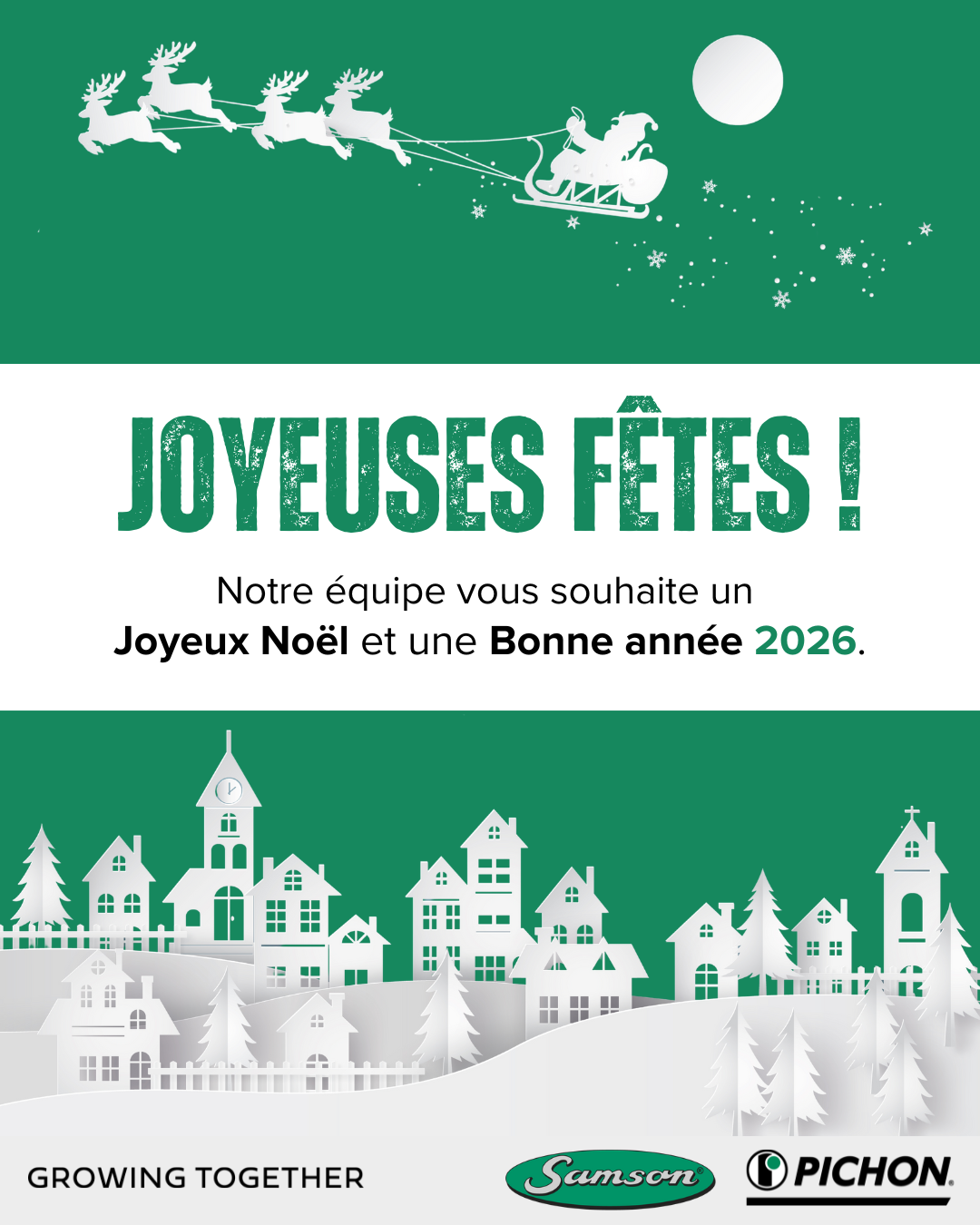 joyeux f&ecirc;tes ! samson pichon growing together