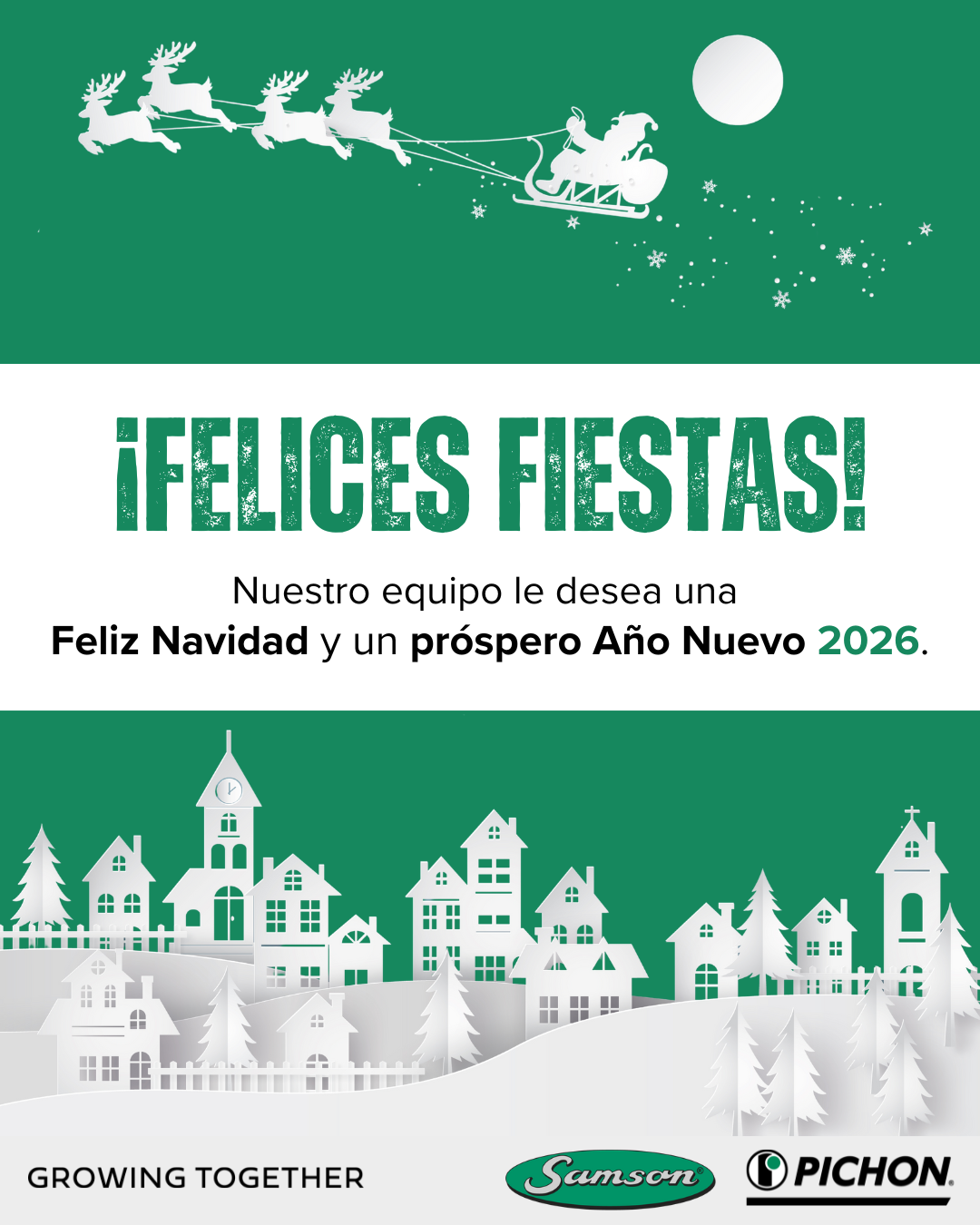 ¡felices fiestas! samson pichon growing together